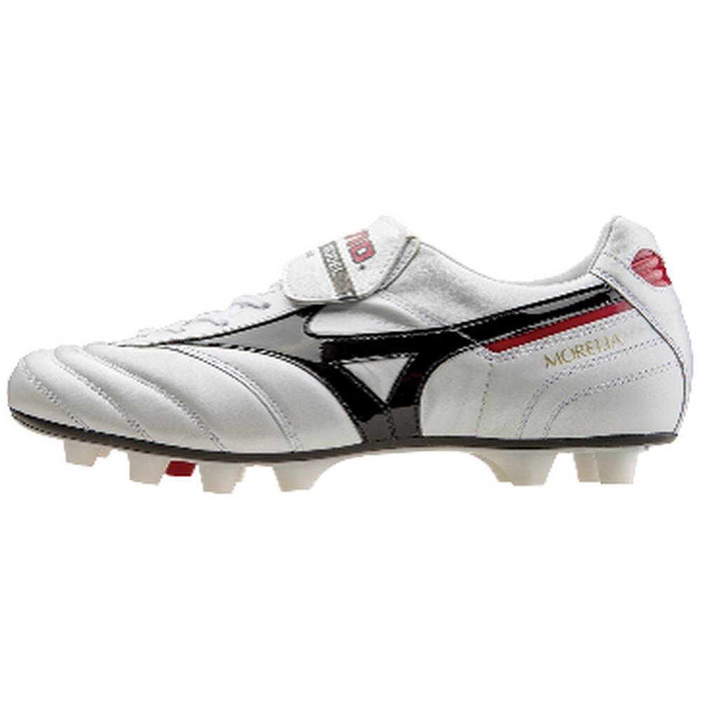 Botas de Futbol Mizuno Morelia II Made in Japan Hombre Blancas/Negras Ofertas FDQO-12485